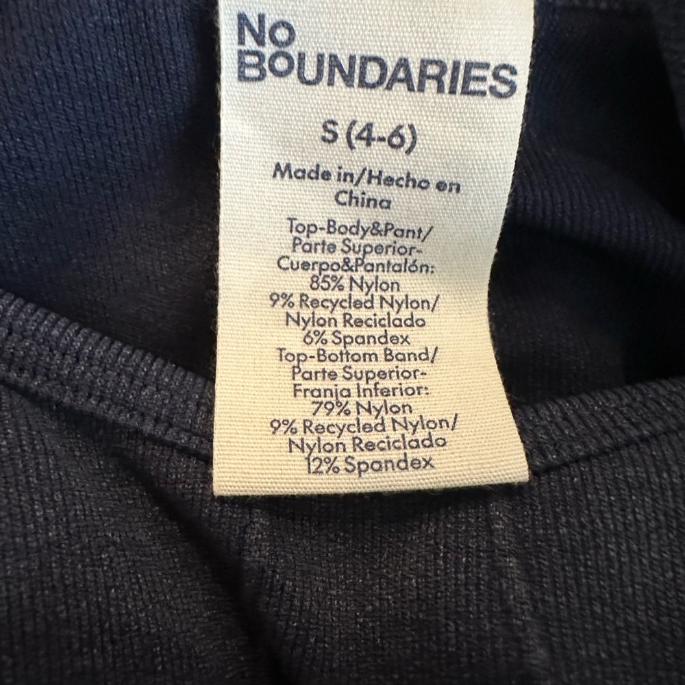 Navy Blue Scoop Cropped Tank and Flare Leggings Set, 2-Piece size SMALL - Picture 11 of 11